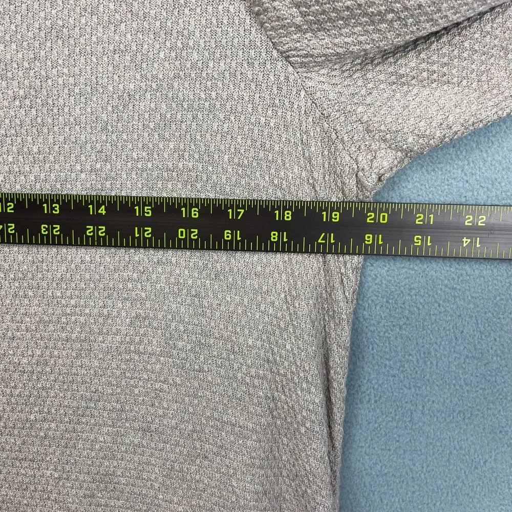 J Jill Sweater Womens 1X Oatmeal Beige Thermal Knit Tunic Length Cozy Fall Basic - Picture 5 of 10